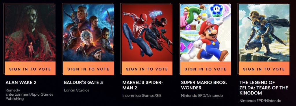 TGA2023全提名名单公布:谁是你心目中的年度游戏!插图1 TGA2023全提名名单公布:谁是你心目中的年度游戏!插图1