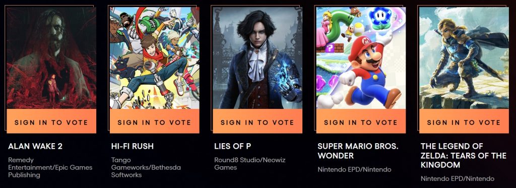 TGA2023全提名名单公布:谁是你心目中的年度游戏!插图3 TGA2023全提名名单公布:谁是你心目中的年度游戏!插图3