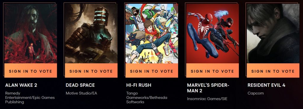 TGA2023全提名名单公布:谁是你心目中的年度游戏!插图5 TGA2023全提名名单公布:谁是你心目中的年度游戏!插图5