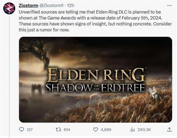 《艾尔登法环》DLC内容曝光：爆料“黄金树之影”大小超预期插图