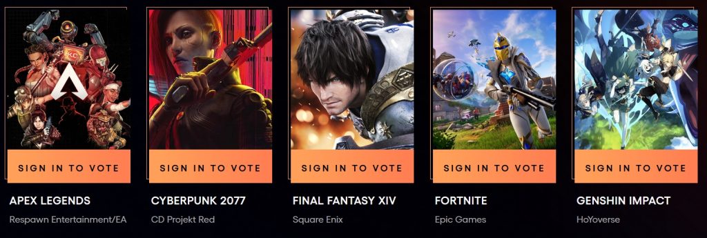 TGA2023全提名名单公布:谁是你心目中的年度游戏!插图8 TGA2023全提名名单公布:谁是你心目中的年度游戏!插图8