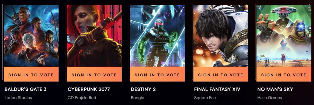 TGA2023全提名名单公布:谁是你心目中的年度游戏!插图9 TGA2023全提名名单公布:谁是你心目中的年度游戏!插图9